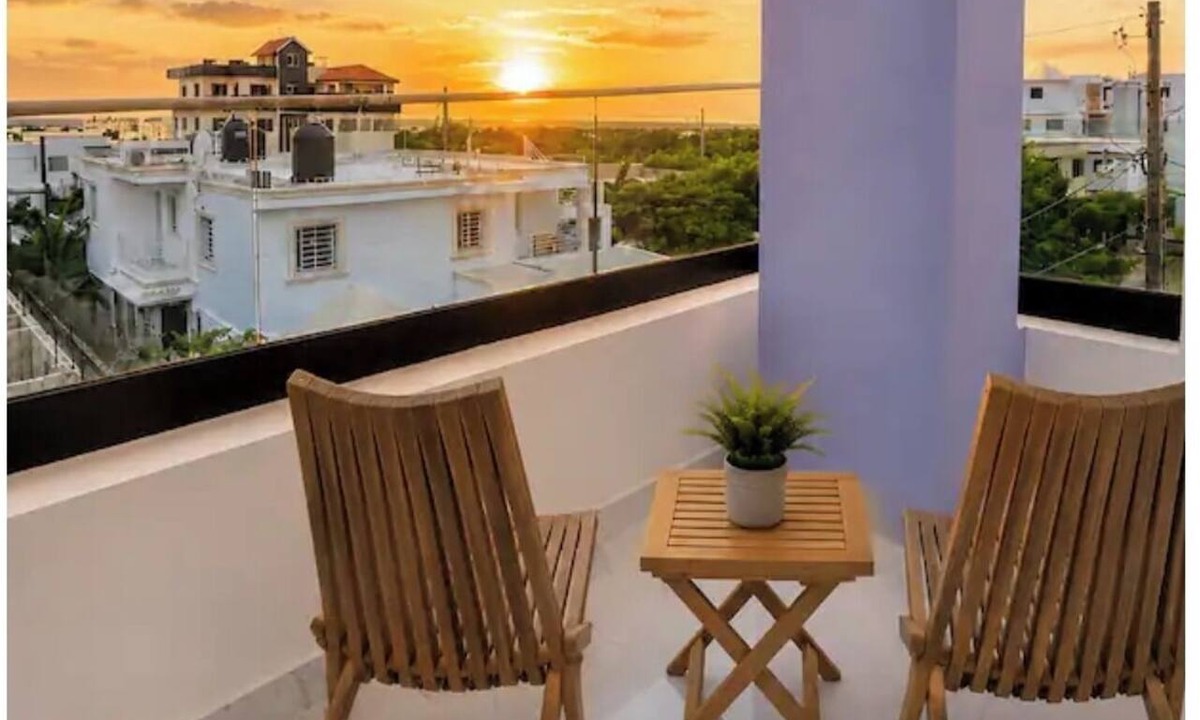 La Romana Apartment | Agueda Residence 402 5 min from beach, Nice sea view, cool AC, wifi, elevator.