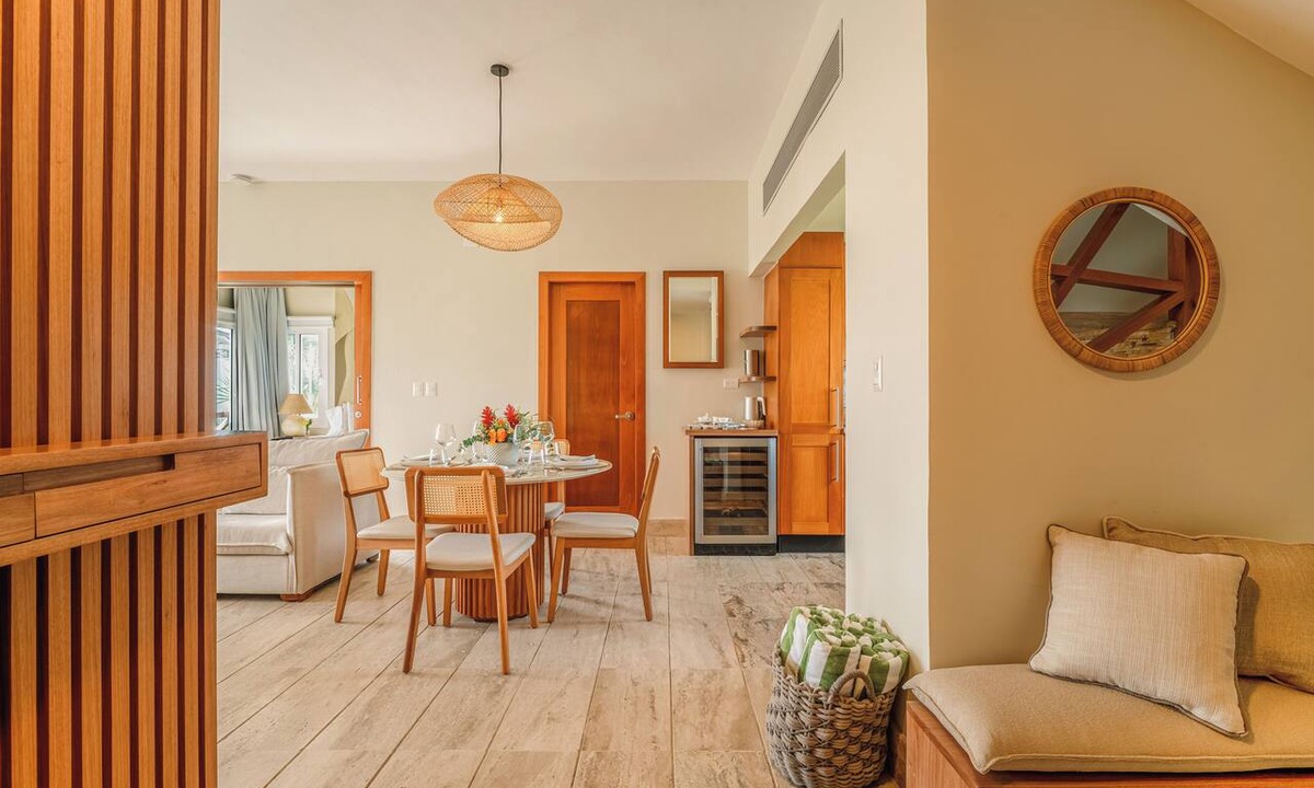 Las Terrenas Apartment | Beachfront Renovated-2-bedroom Apt. Rooftop covered outdoor kitchen and jacuzzi.