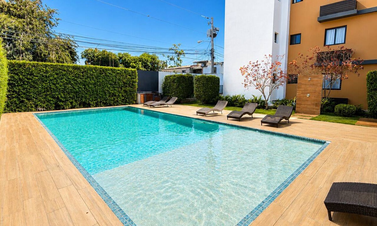 Santiago Province Apartment | Boho Luxury Stay Pool Gym/Near Everything