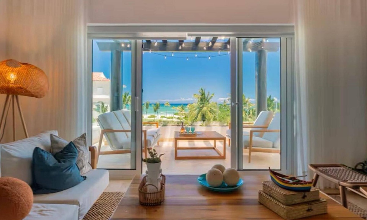 Cap Cana Marina Apartment | Oceanfront Paradise: Private Beach Access
