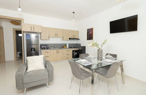 Los Melones Apartment | Cozy 2BR Sunshine Bayahibe · Steps to Beach · Pool · AC