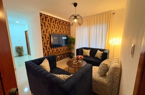 Los Frailes Apartment | Las Americas Apartment 3-bedroom with AC and Heather in Santo Domingo Este.