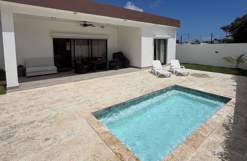 Higuey Villa | Modern 2BR Villa with Private Pool, Starlink WiFi, Security, Near Macao Beach