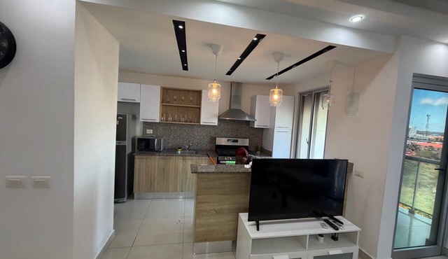 2-bedroom apartment in enchanting Boca Chica with AC and gym access in Boca Chica