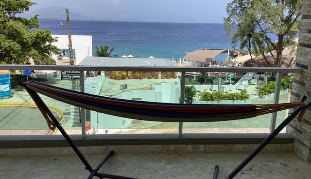 Beachfront 2bd/2ba Condo Amazing Views 1 min walk to Beach/Restaurants Elevator in Sosua