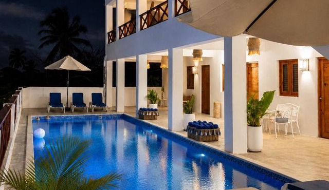 Casa flor - 16 pax, vista al mar, 2 min de la playa in Las Galeras