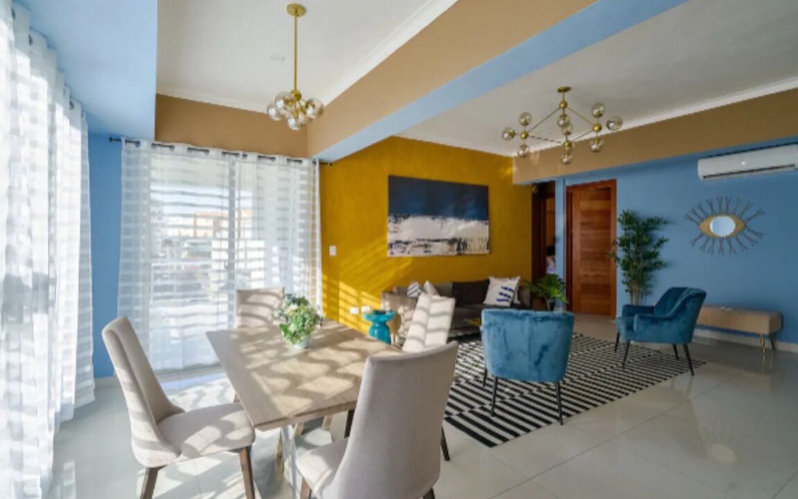 Ensanche Naco Apartment | SD 6BR Luxury Sunshine 2 Apt B + Free Bonus