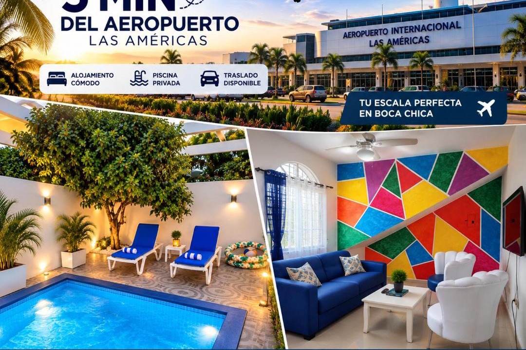 Boca Chica Villa | A 5 Min del Aeropuerto, Villa Privada con Piscina