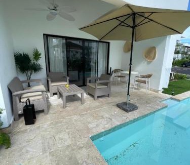 Bavaro House | Private Beach Community - White Sands Golf Resort - Modern 2BR Private Pool and Patio