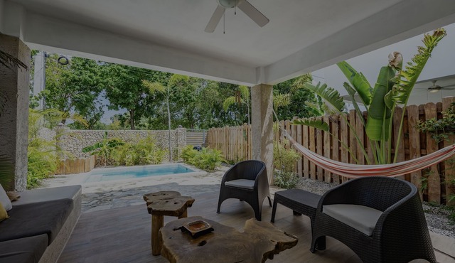 Villa Gri Gri: Beach walking distance Rio San Juan in Río San Juan