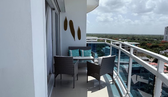 Beautiful 2-bedroom condo with amazing views in charming Playa Juan Dolio ,