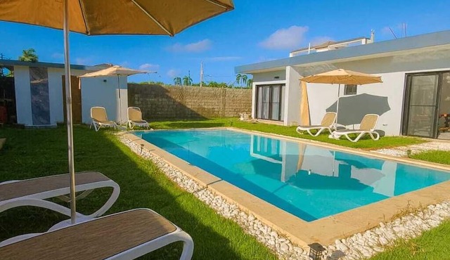 3 bedroom villa,5 minutes to the main beach driving 3 minute to other beach